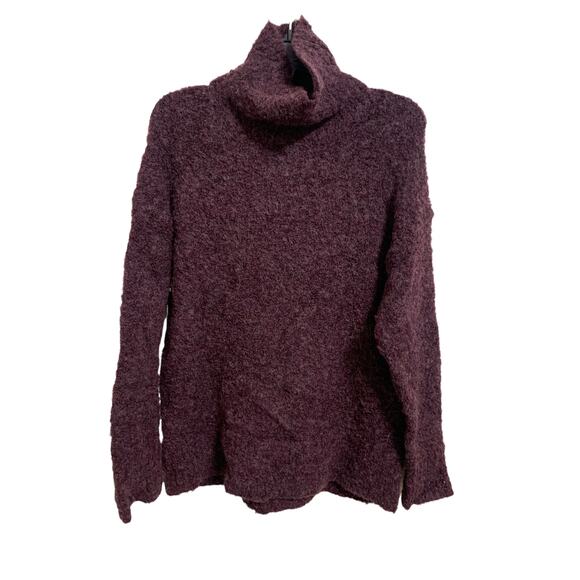 Treasure & Bond burgundy stem boucle mock neck sweater size XS NEW - Picture 1 of 6